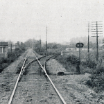 Looking south, the Homestead branch diverges from the Henderson Sub main, near present location of WK overpass.