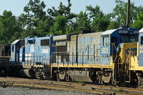 A Pair of Old Timers  CR GP38-2 and CSX B36-7