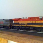 The 2 KCS locomotives in the Greyhound paint scheme are the first “modern” HO scale locomotives I purchased. The Southern Belle locomotive was next. -Matt Gentry