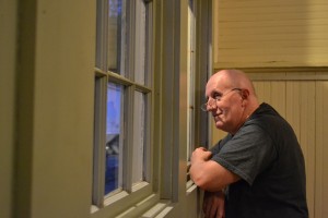 im Pearson watches a train go by the Hopkinsville Depot during the May meeting on May 18. - Jennifer Brown; Kentucky New Era